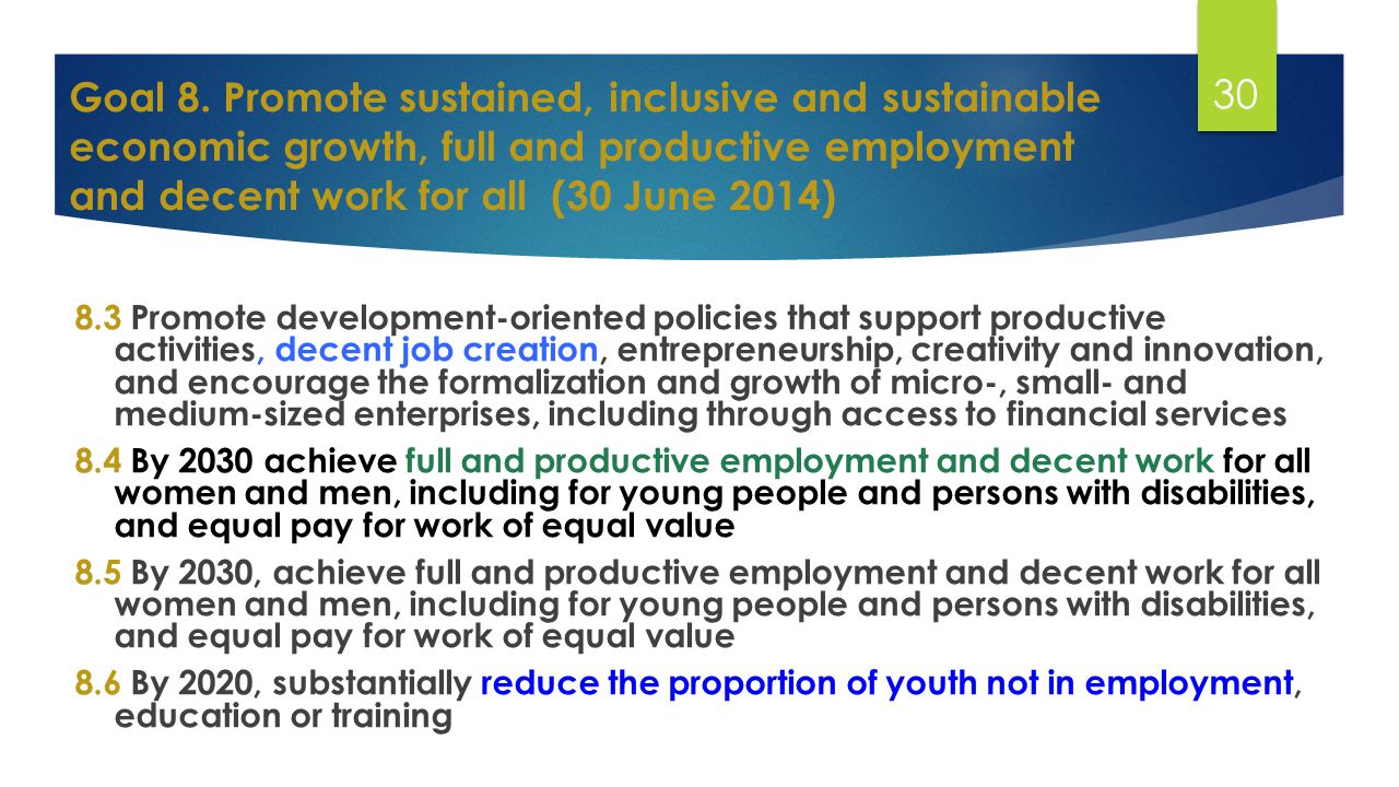 Facts and Figures: Economic Empowerment